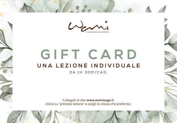 Gift Card yoga individuale