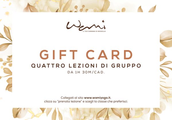 Gift Card yoga di gruppo