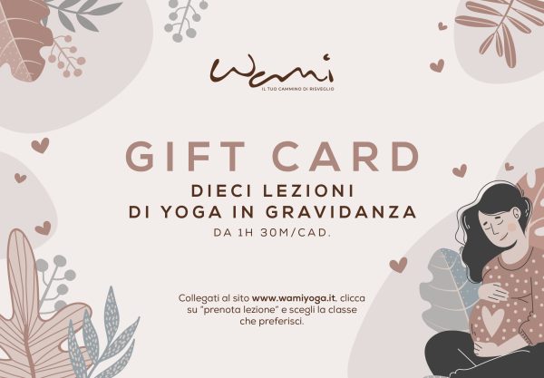 Gift Card yoga in gravidanza