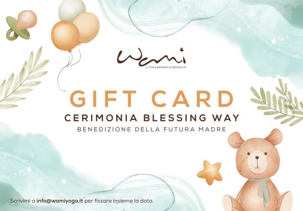 Gift Card cerimonia blassing way baby gravidanza