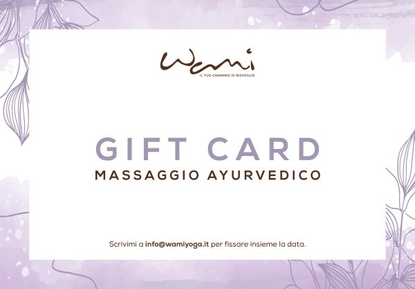 Gift card massaggio ayurvedico